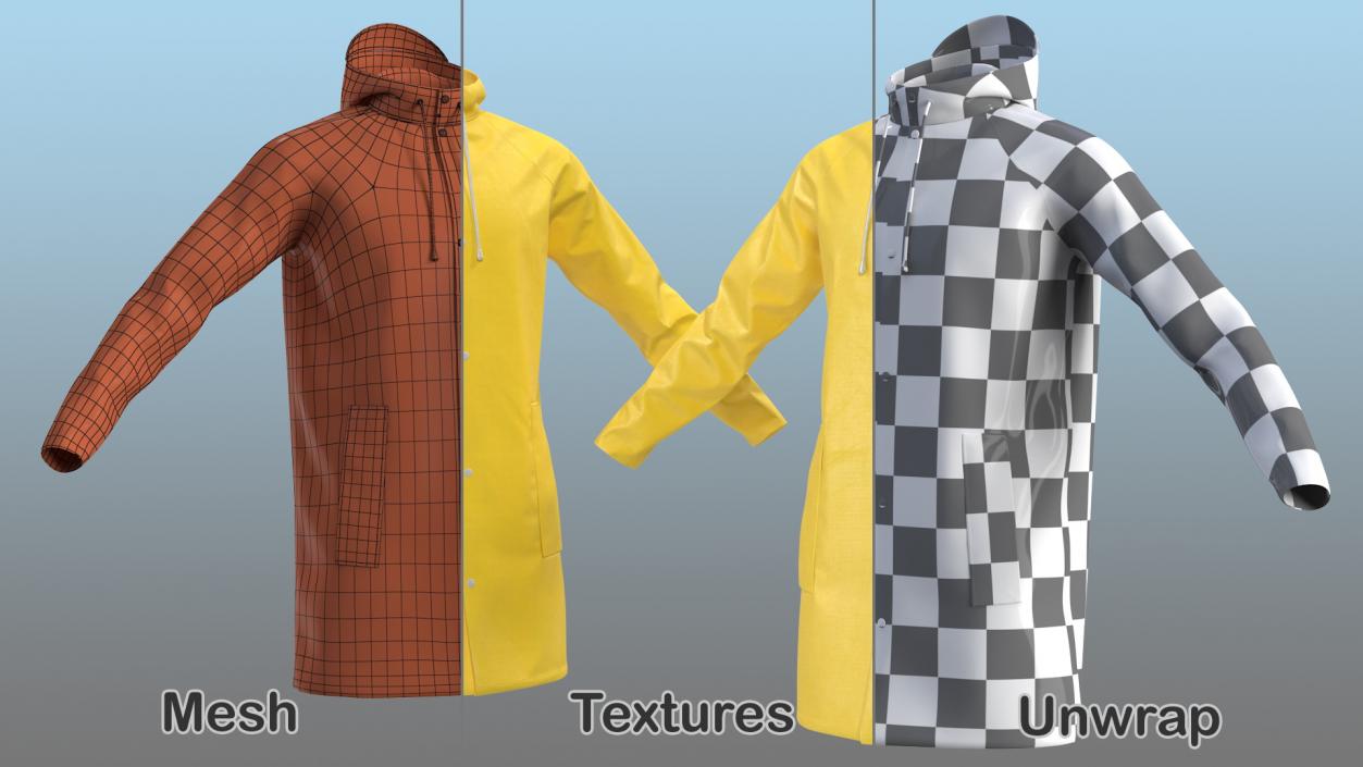 Waterproof Outdoor Raincoat 3D