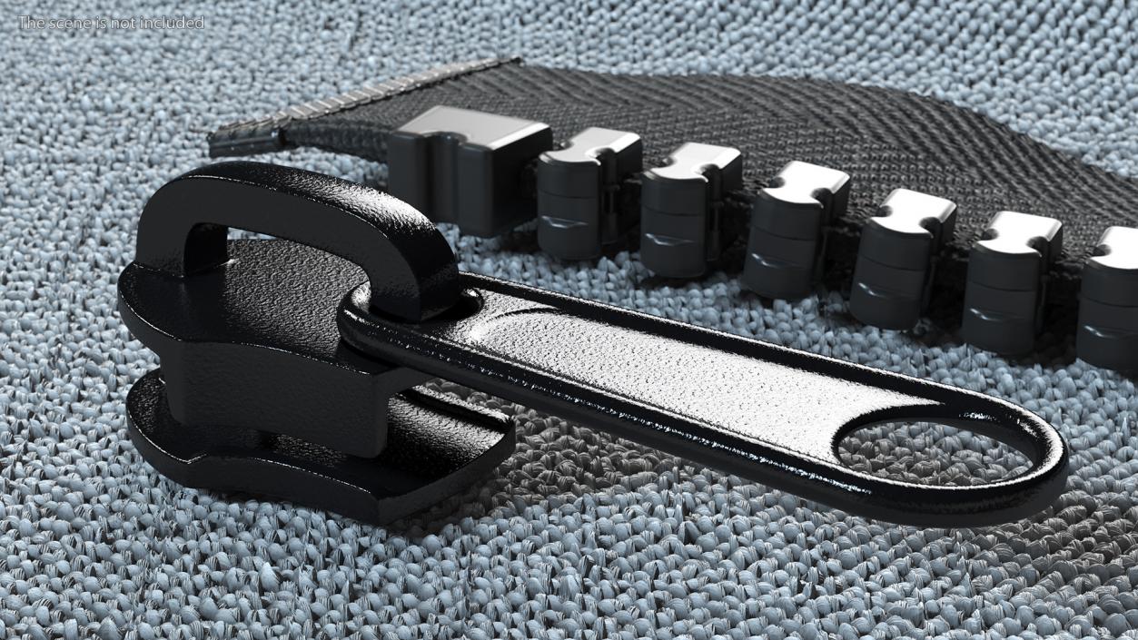 3D model Zipper Sliders Collection