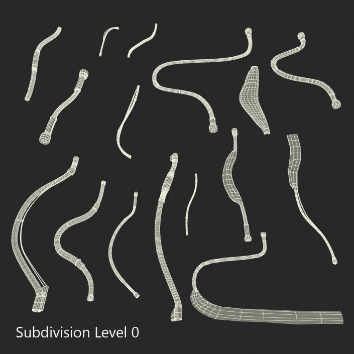 3D Industrial Cables Set 2 model