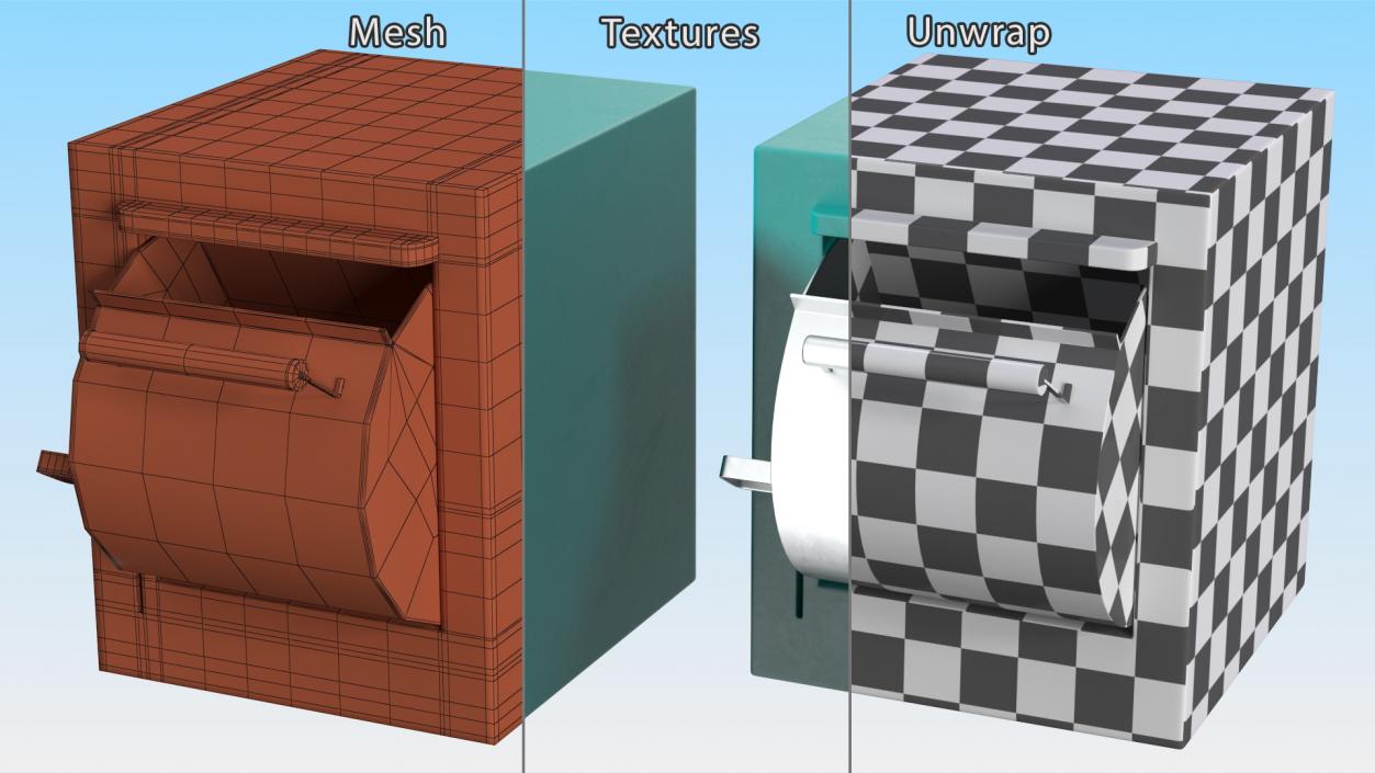 3D Drop Box Open model