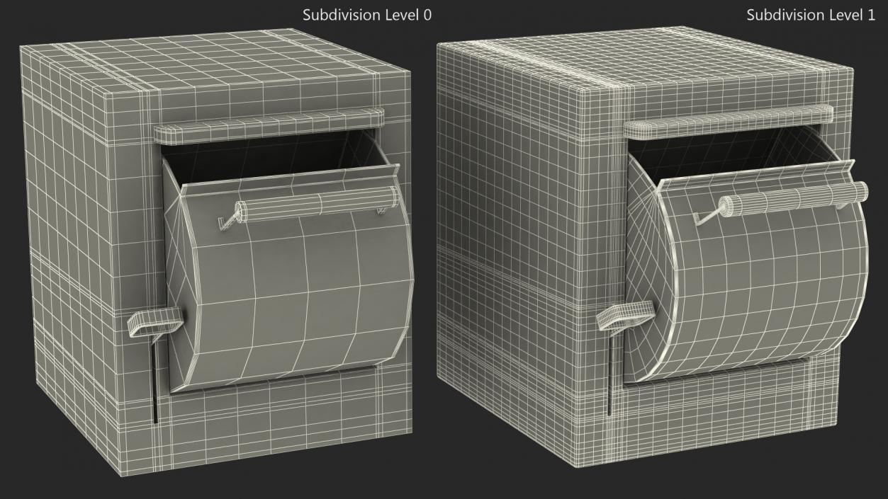 3D Drop Box Open model