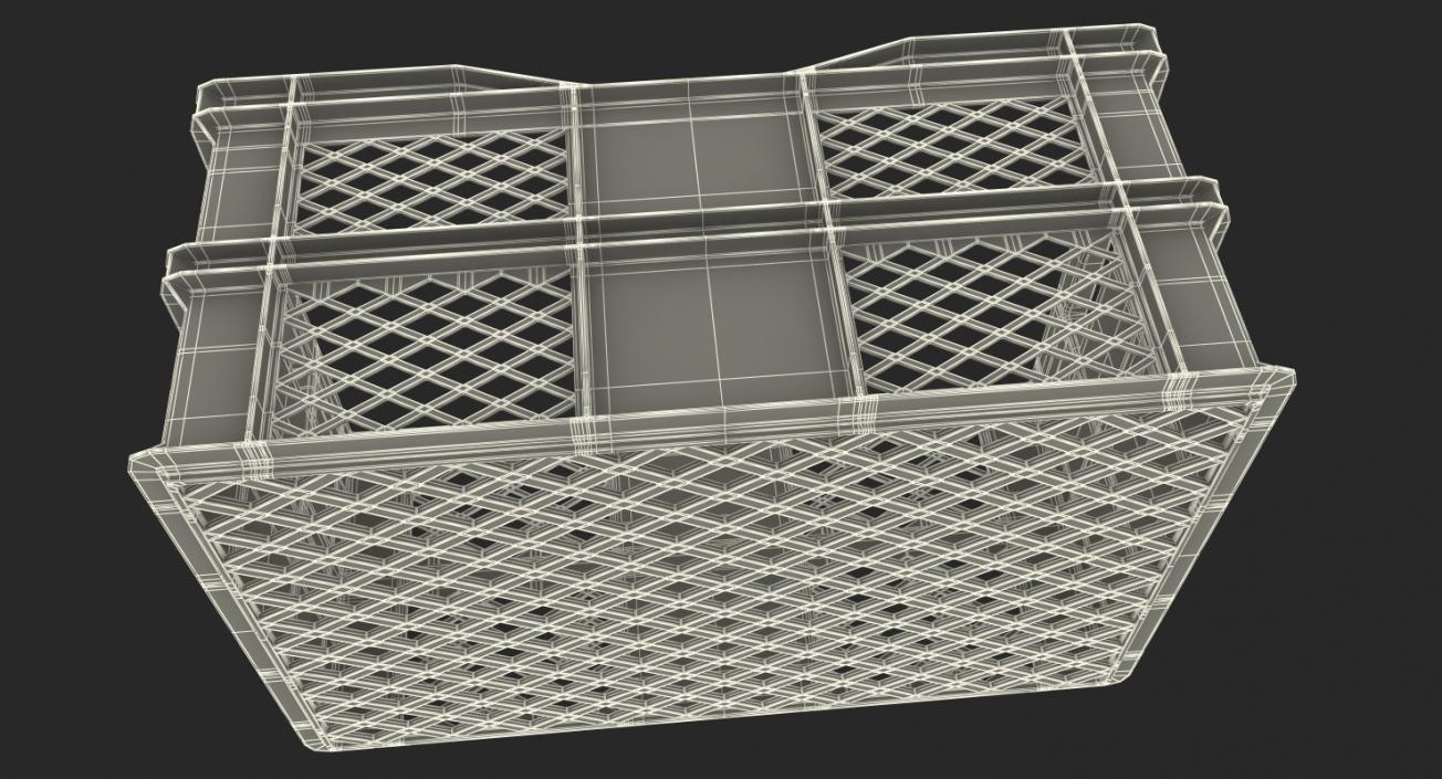 Large Plastic Crate 3D model