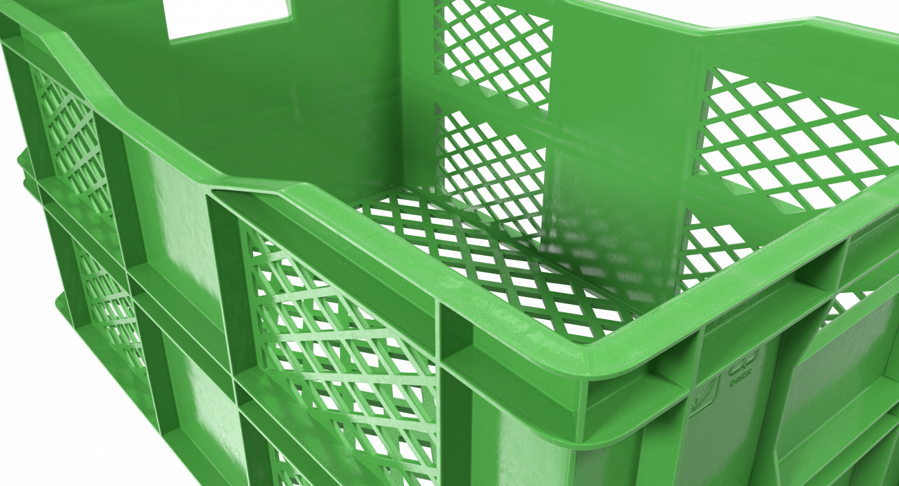 Large Plastic Crate 3D model