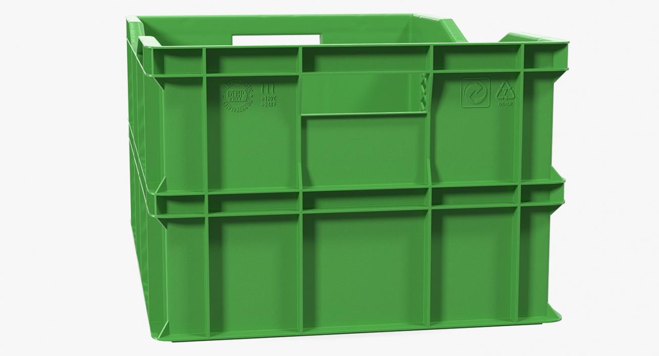 Large Plastic Crate 3D model