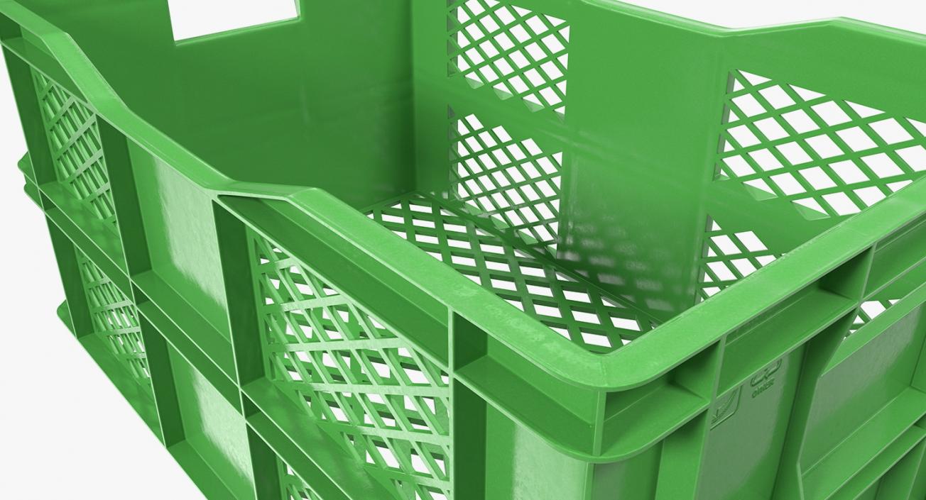 Large Plastic Crate 3D model