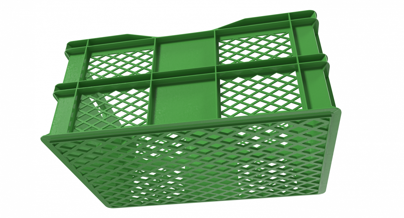 Large Plastic Crate 3D model