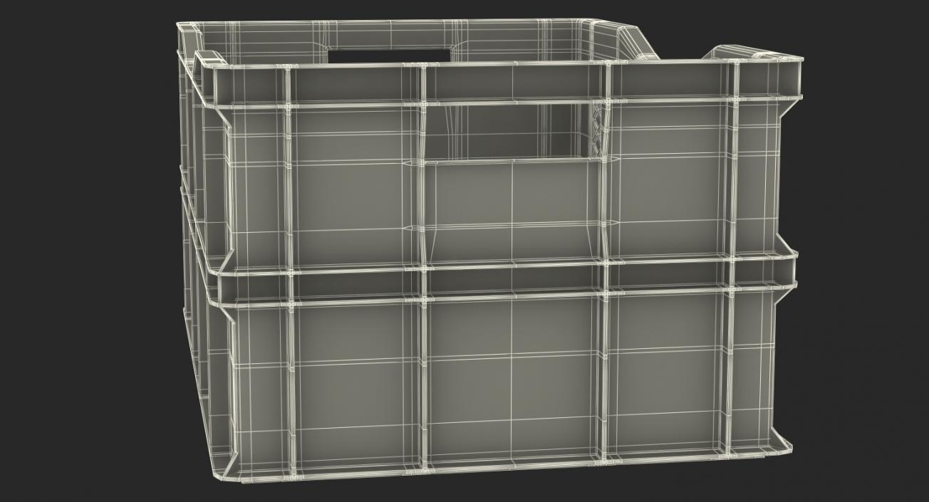 Large Plastic Crate 3D model