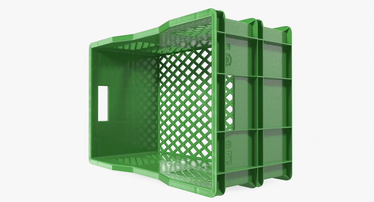 Large Plastic Crate 3D model