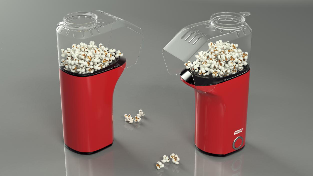 3D model Popcorn Maker Machine Dash Red