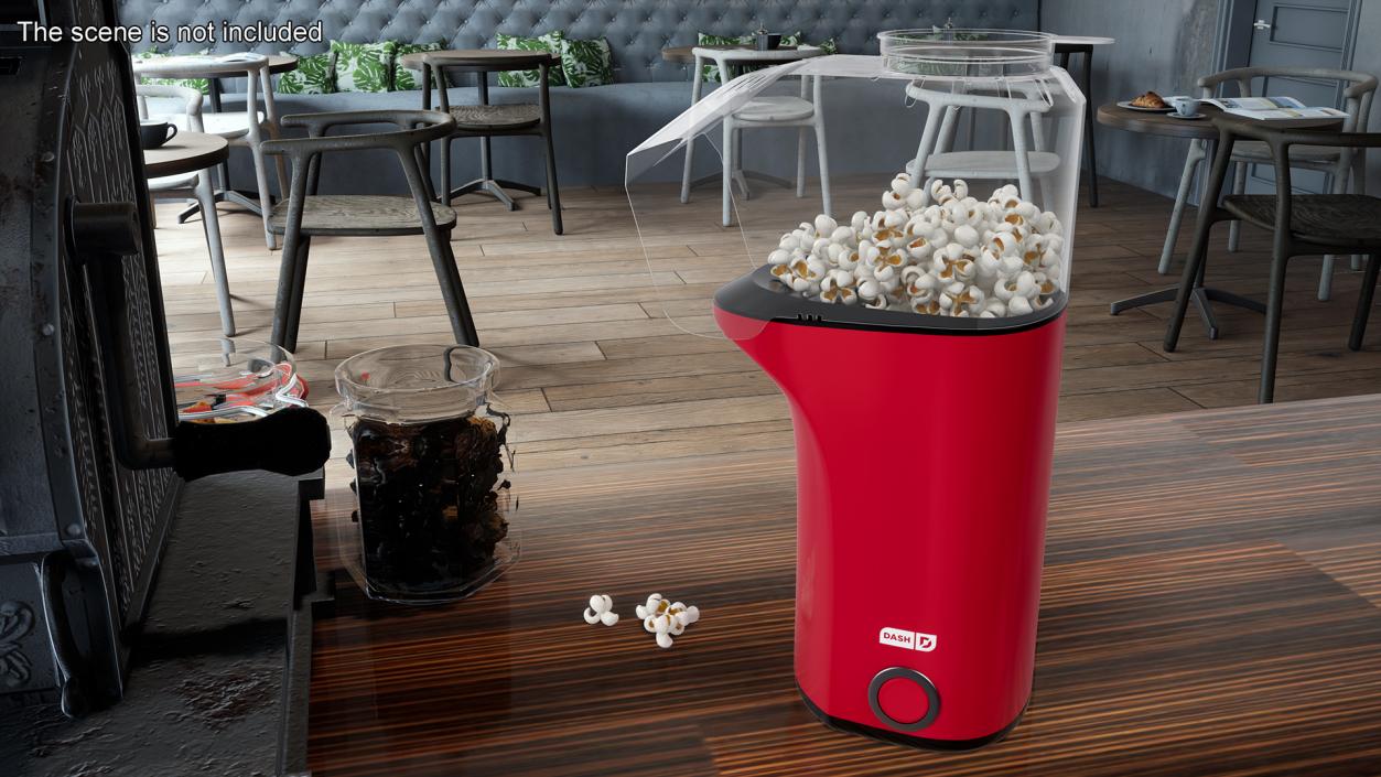 3D model Popcorn Maker Machine Dash Red