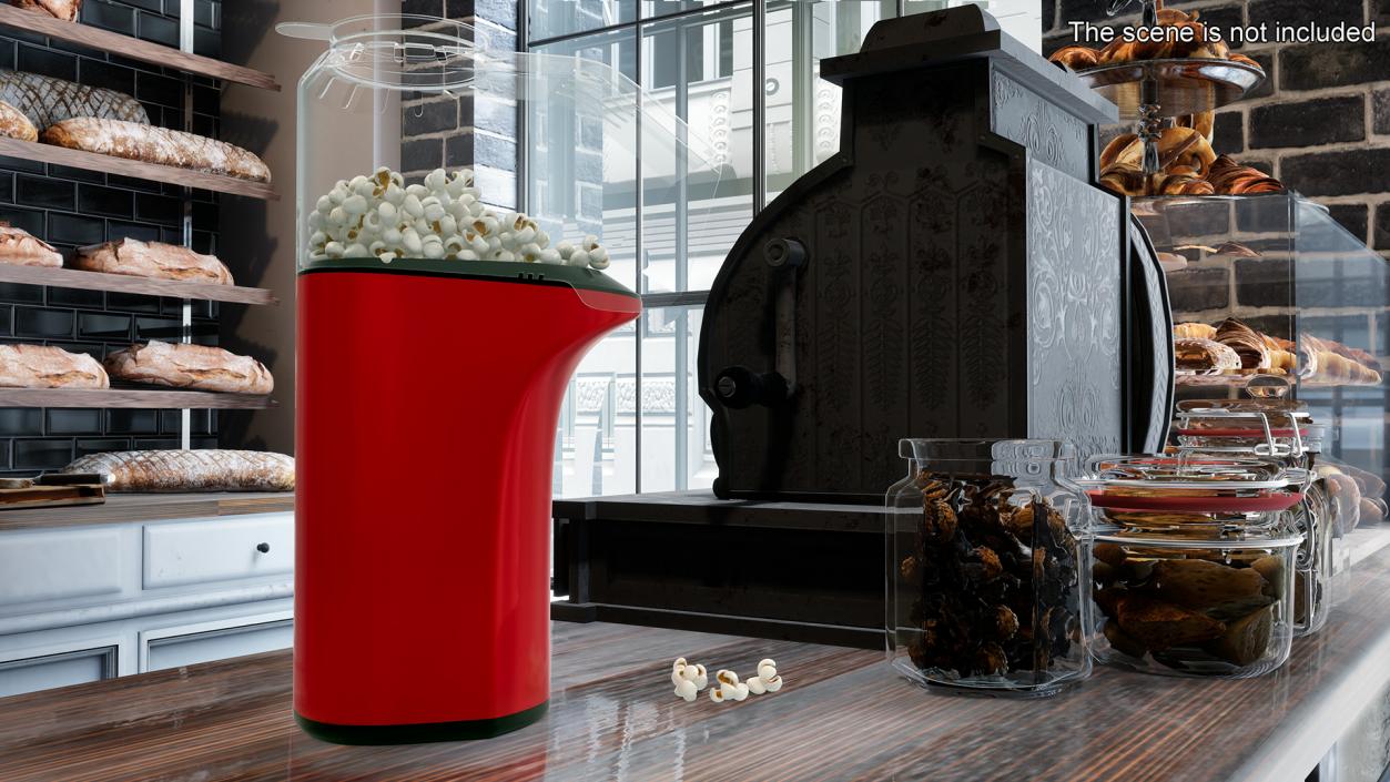 3D model Popcorn Maker Machine Dash Red