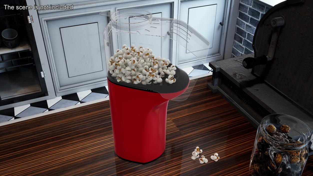 3D model Popcorn Maker Machine Dash Red