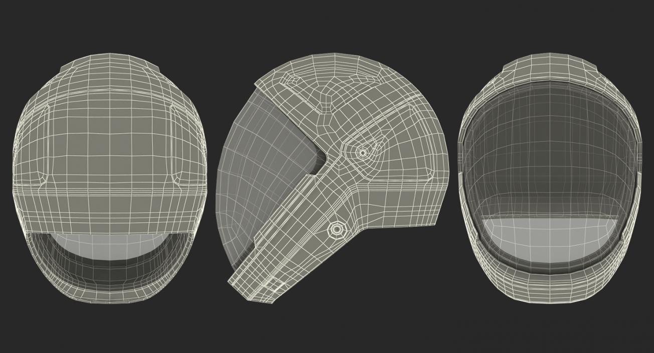 3D Futuristic Space Helmet model