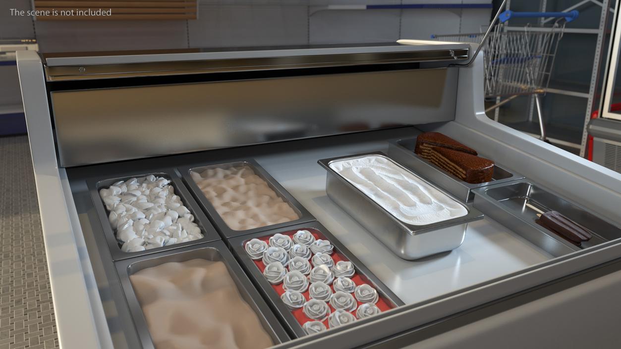 3D model White Ice Cream Tray