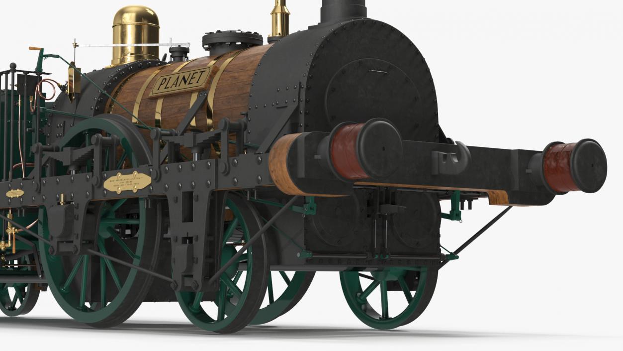 Locomotive  Planet by Robert Stephenson 1830 3D model