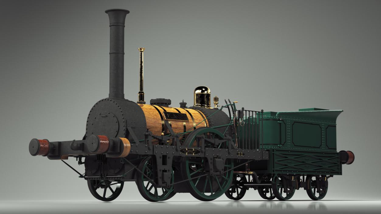 Locomotive  Planet by Robert Stephenson 1830 3D model