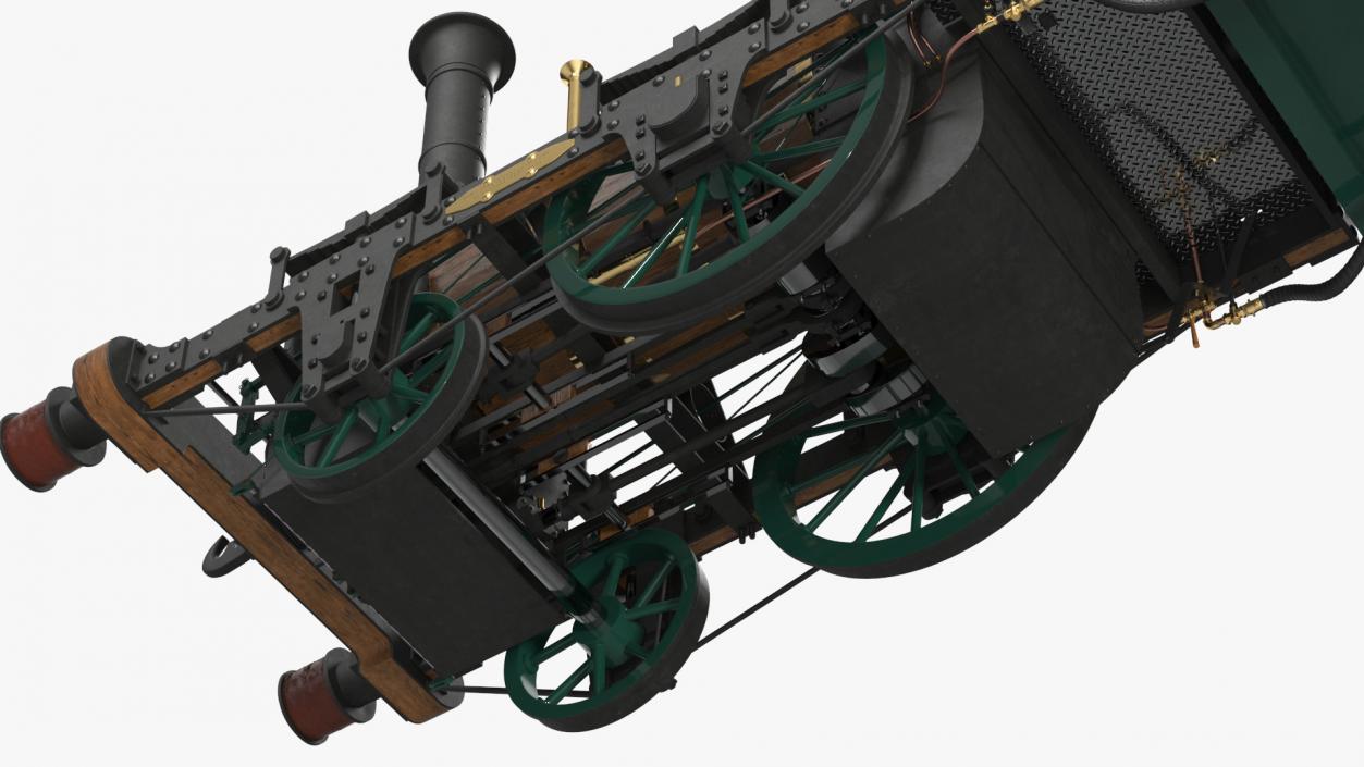 Locomotive  Planet by Robert Stephenson 1830 3D model