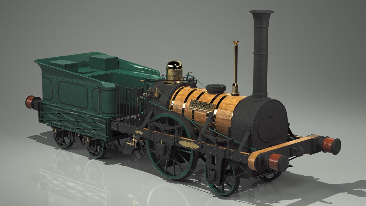 Locomotive  Planet by Robert Stephenson 1830 3D model