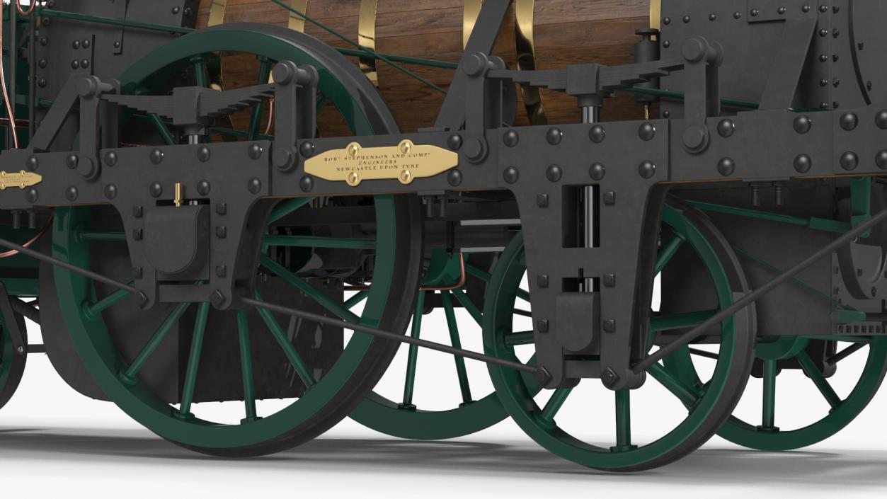 Locomotive  Planet by Robert Stephenson 1830 3D model