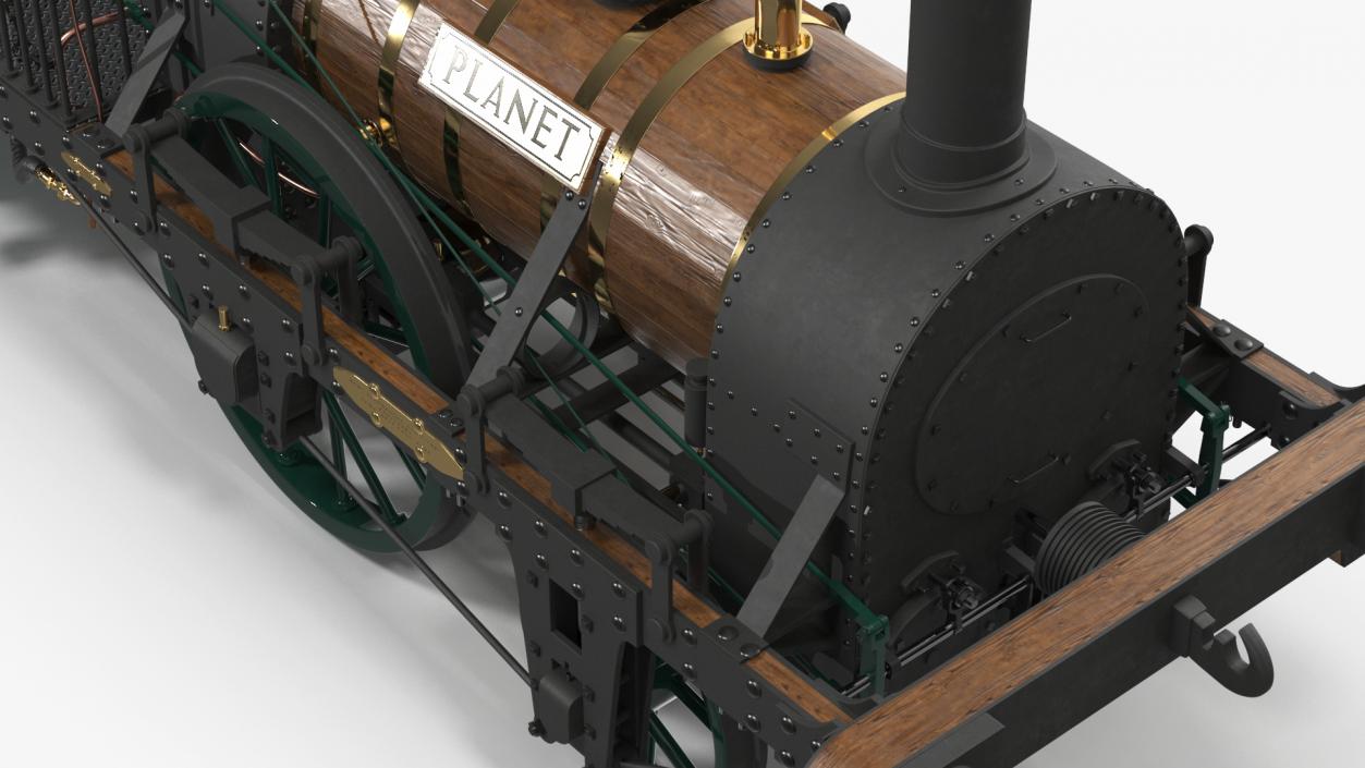 Locomotive  Planet by Robert Stephenson 1830 3D model