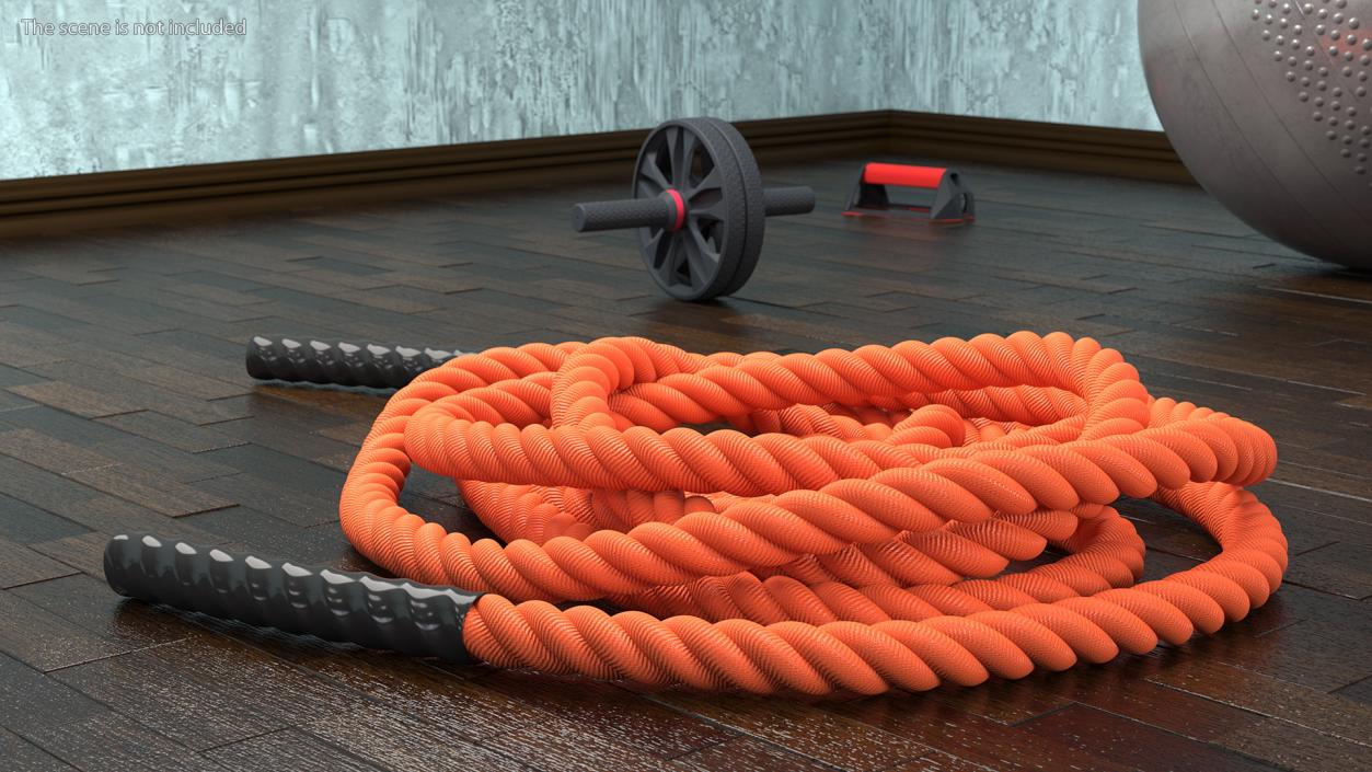 3D Fitness Battle Rope Orange