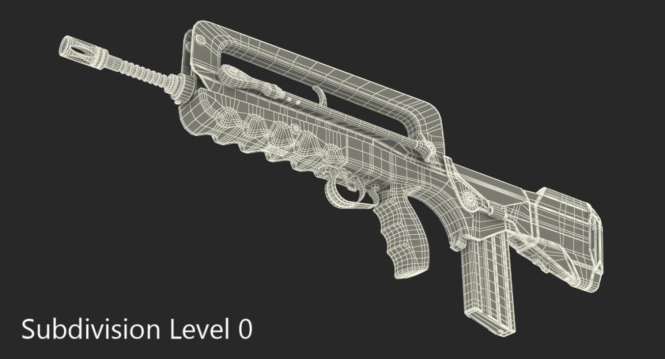 Assault Rifle FAMAS F1 3D