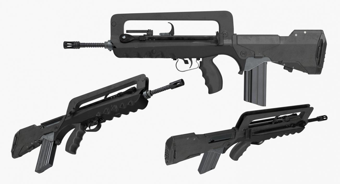 Assault Rifle FAMAS F1 3D