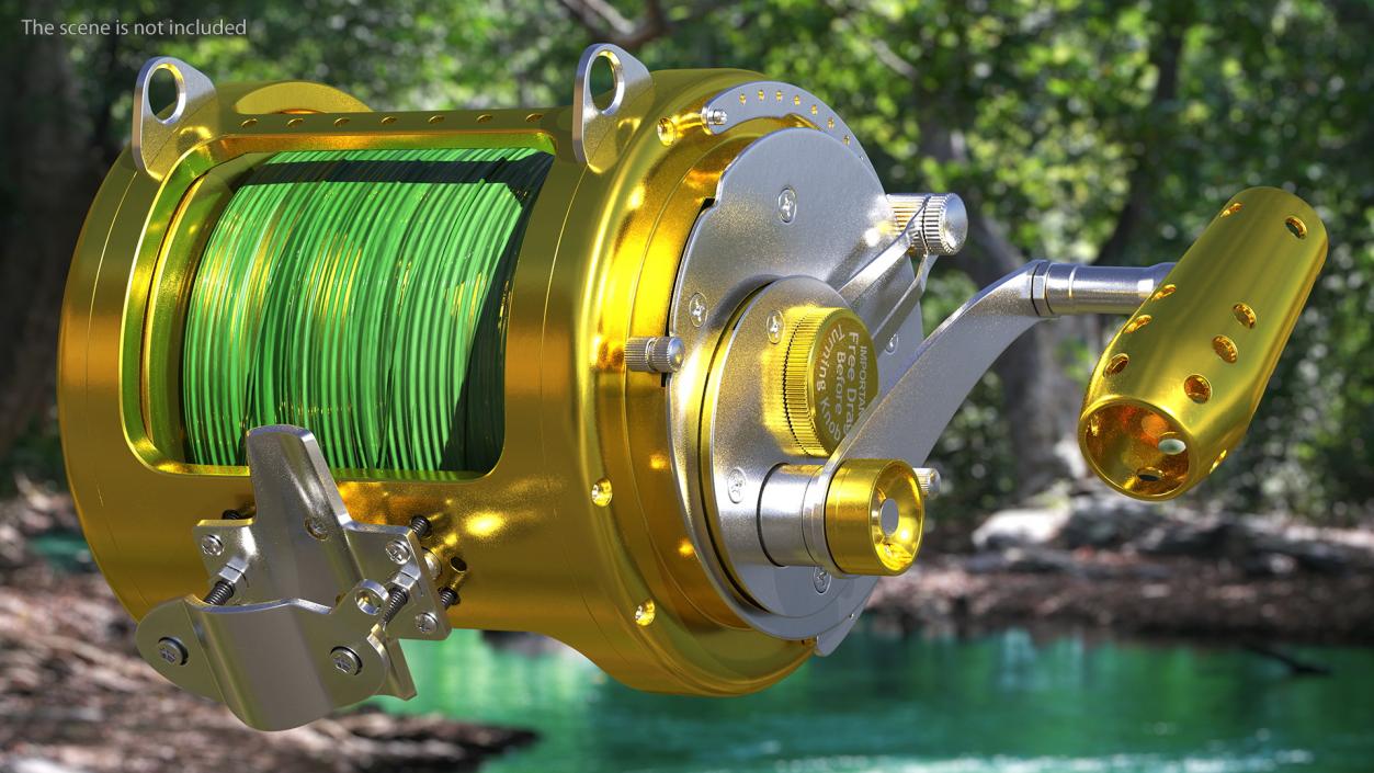 EatMyTackle 80 Wide 2Speed Fishing Reel 3D model