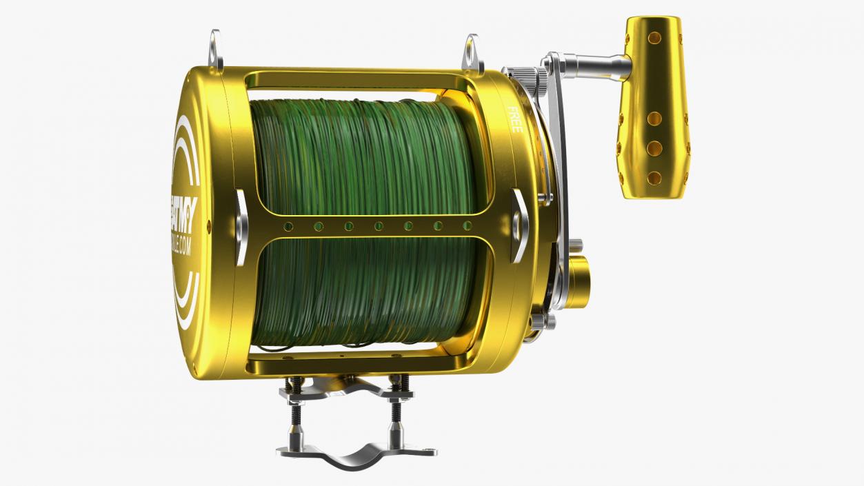 EatMyTackle 80 Wide 2Speed Fishing Reel 3D model