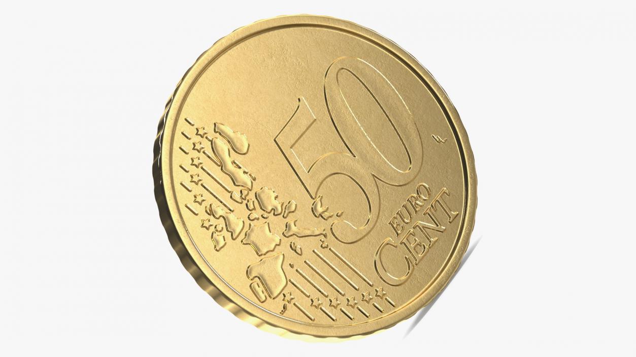 50 Euro Cent France 3D model