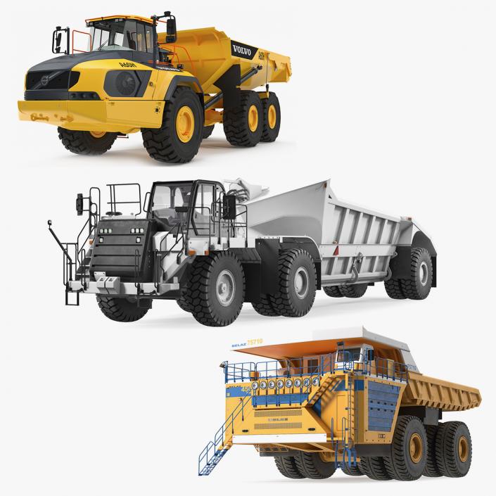 3D Rigged Heavy Construction Machinery Collection