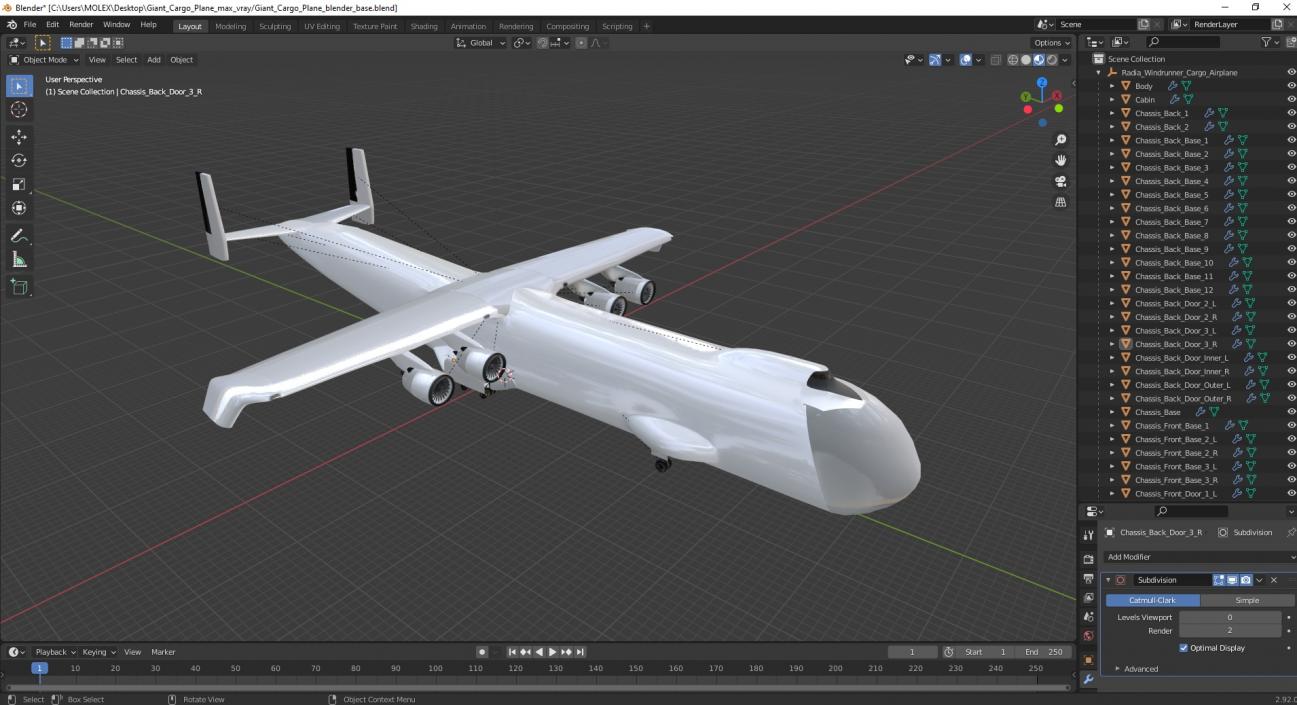 Giant Cargo Plane 3D