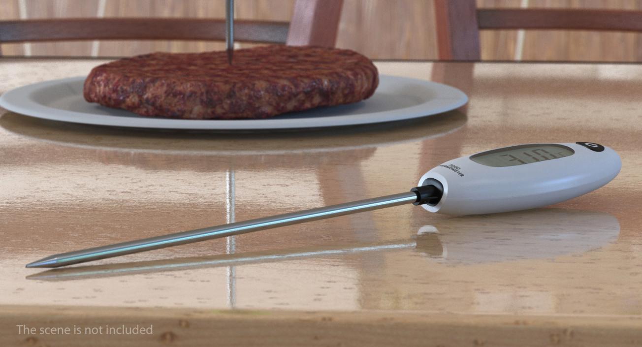 3D Digital Probe Cooking Thermometer model