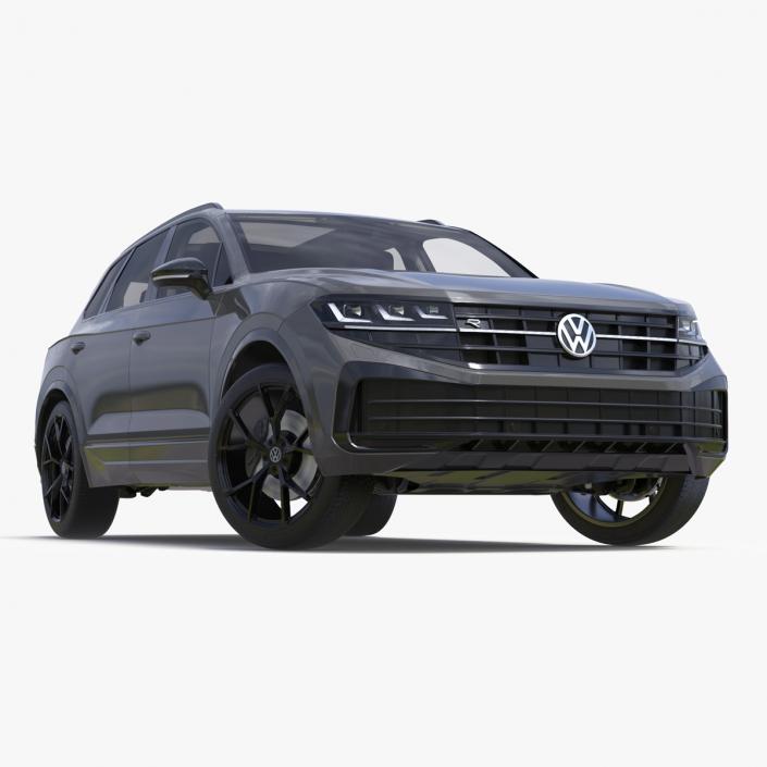 Volkswagen Touareg 2024 Grey Rigged for Maya 3D model