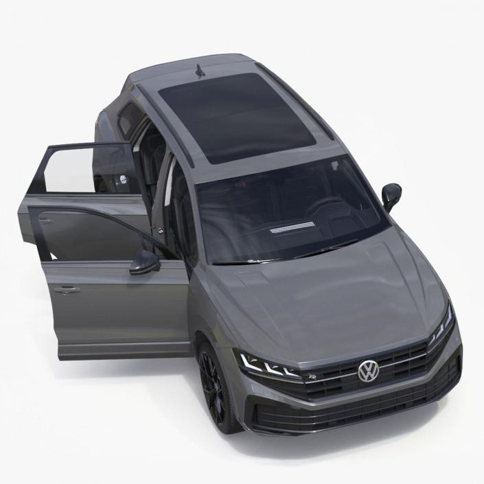 Volkswagen Touareg 2024 Grey Rigged for Maya 3D model