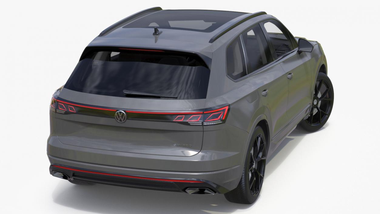 Volkswagen Touareg 2024 Grey Rigged for Maya 3D model