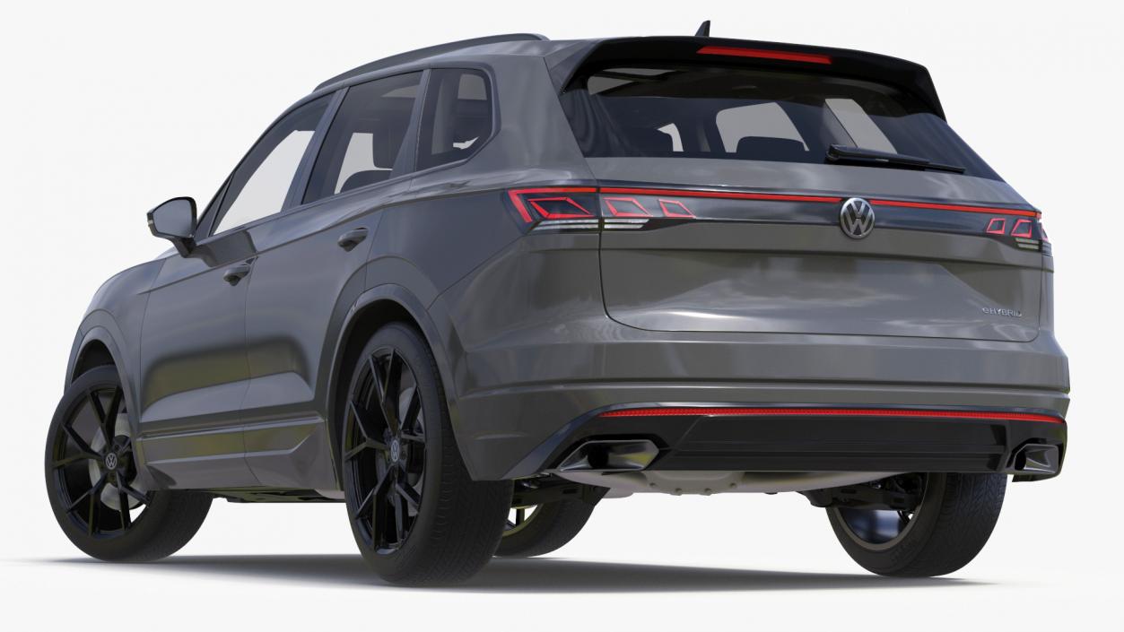 Volkswagen Touareg 2024 Grey Rigged for Maya 3D model