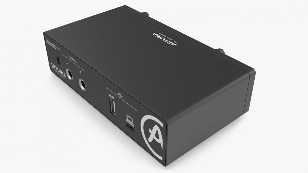 Arturia MiniFuse 1 USB Audio Interface Black 3D model