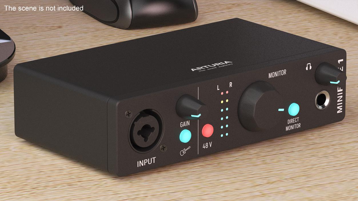 Arturia MiniFuse 1 USB Audio Interface Black 3D model