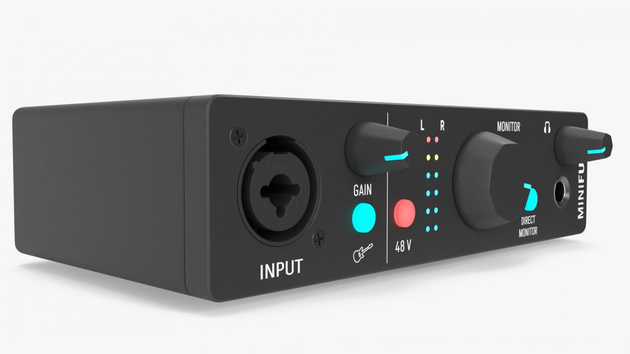 Arturia MiniFuse 1 USB Audio Interface Black 3D model