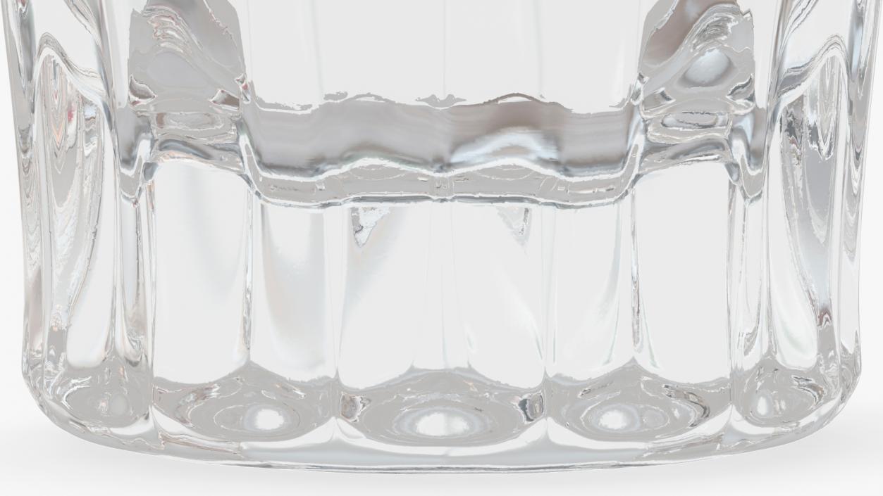 Faceted Glass of Vodka 3D