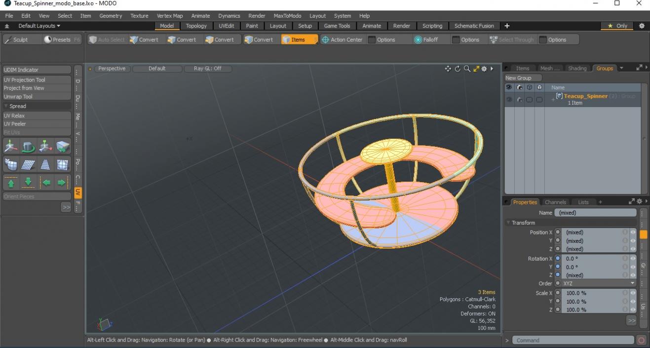 Teacup Spinner 3D model