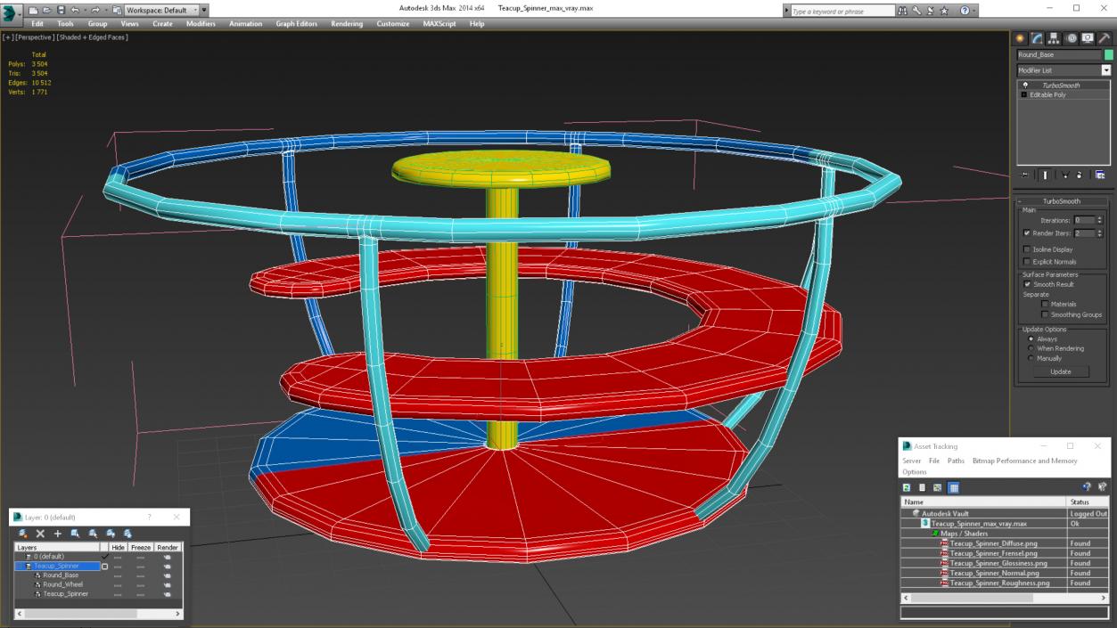 Teacup Spinner 3D model