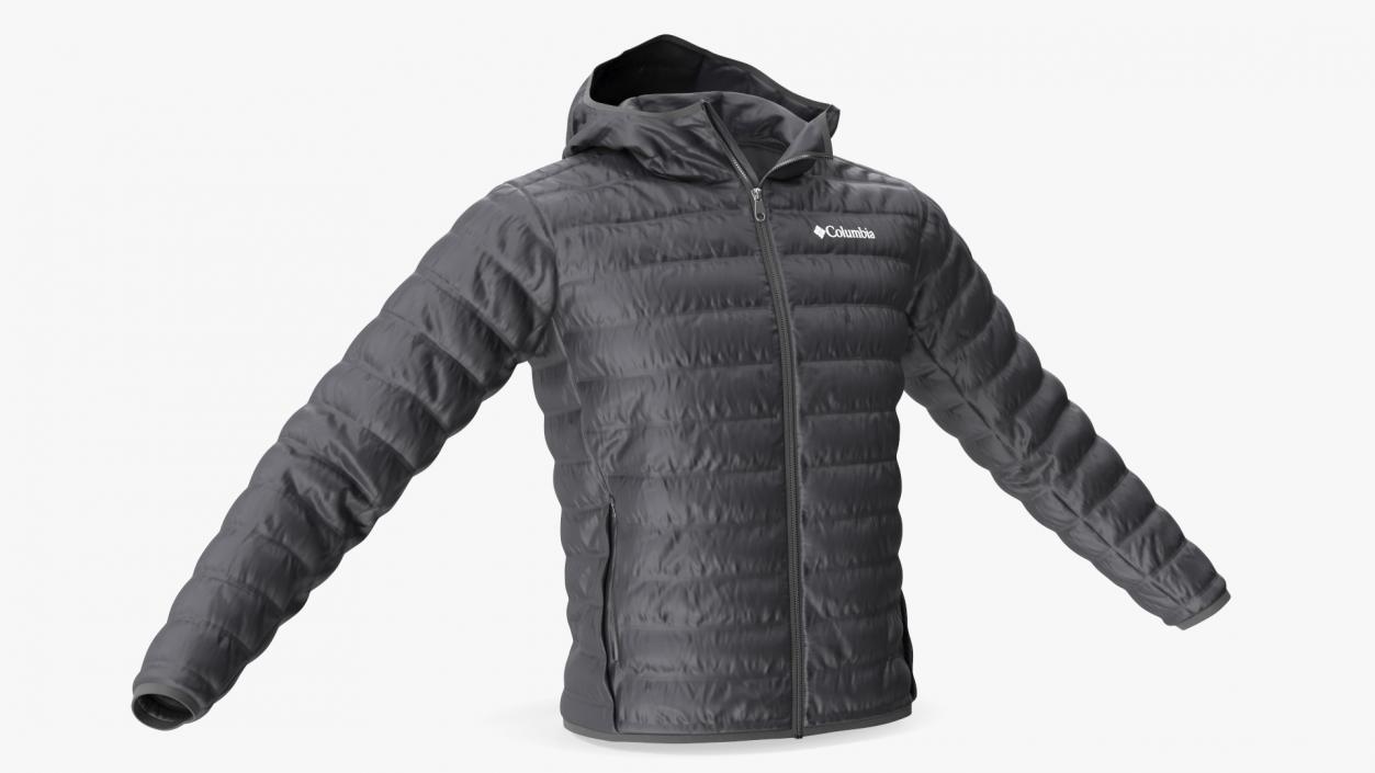 3D Black Columbia Jacket