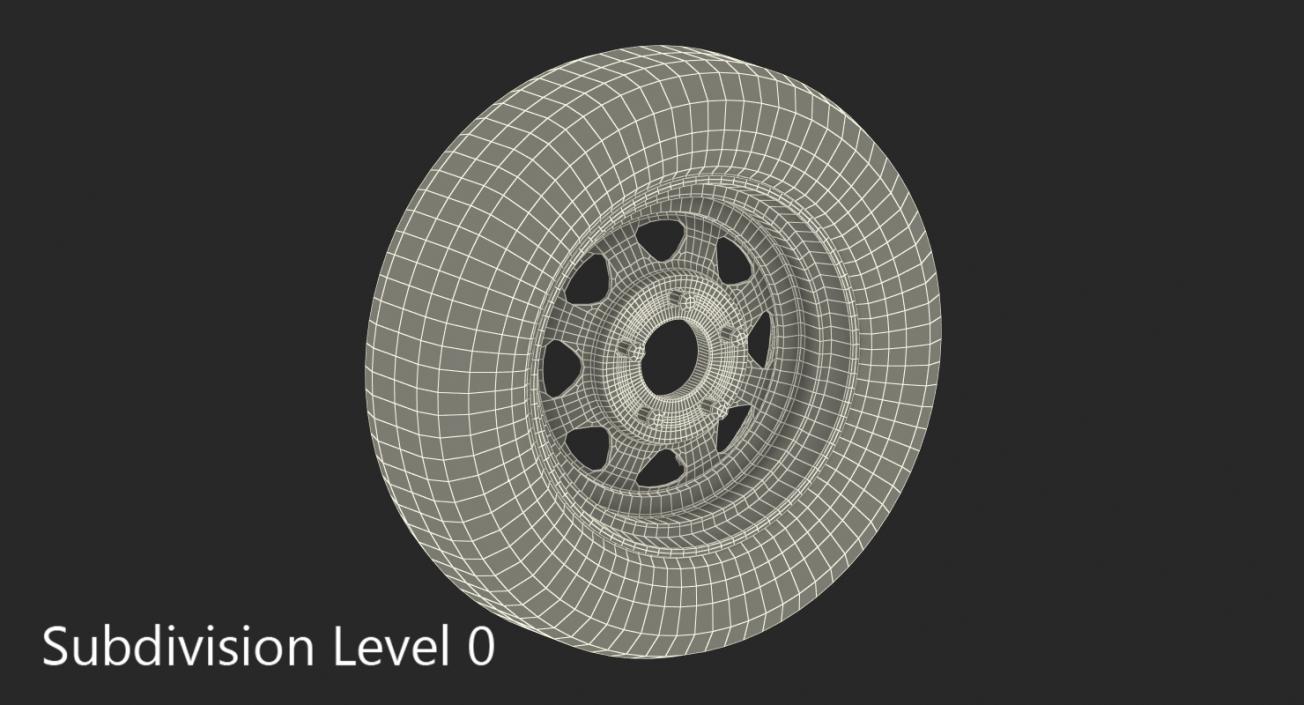 3D model Spare Car Wheel