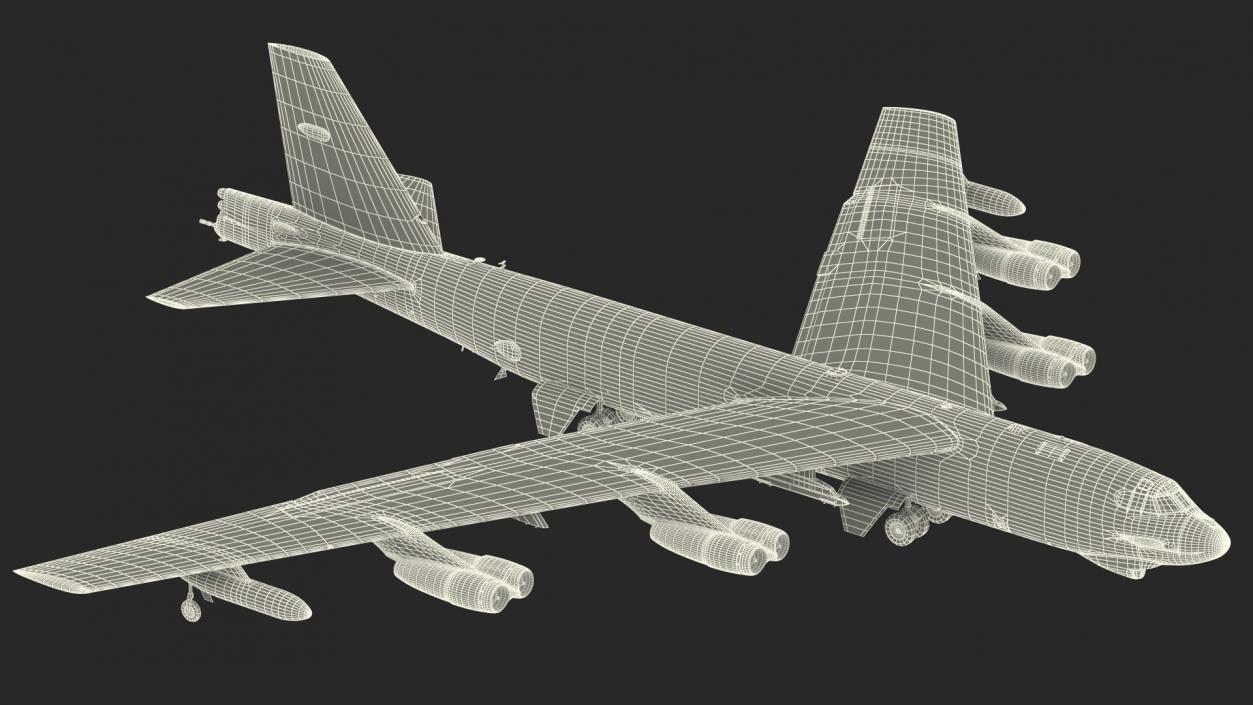 Boeing B52 Stratofortress Strategic Bomber 3D