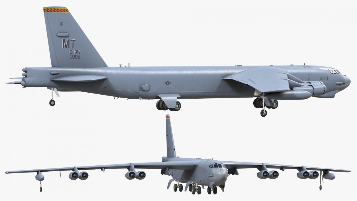 Boeing B52 Stratofortress Strategic Bomber 3D