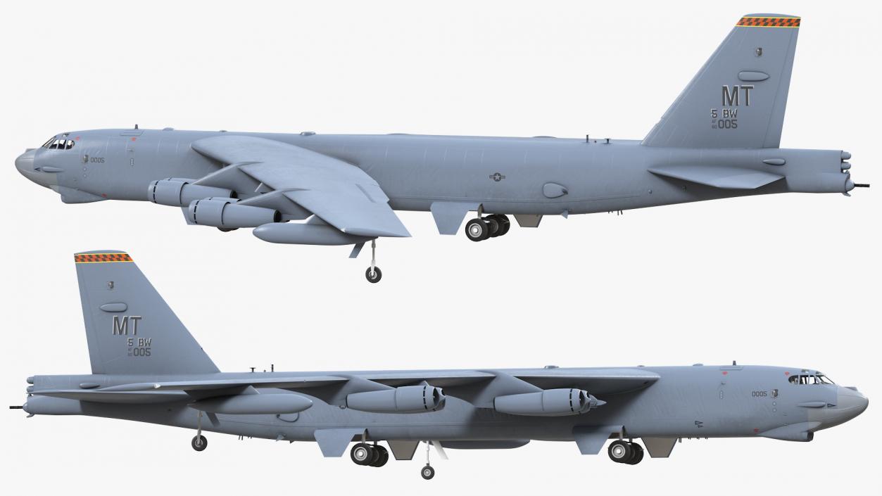 Boeing B52 Stratofortress Strategic Bomber 3D