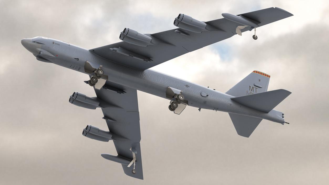 Boeing B52 Stratofortress Strategic Bomber 3D