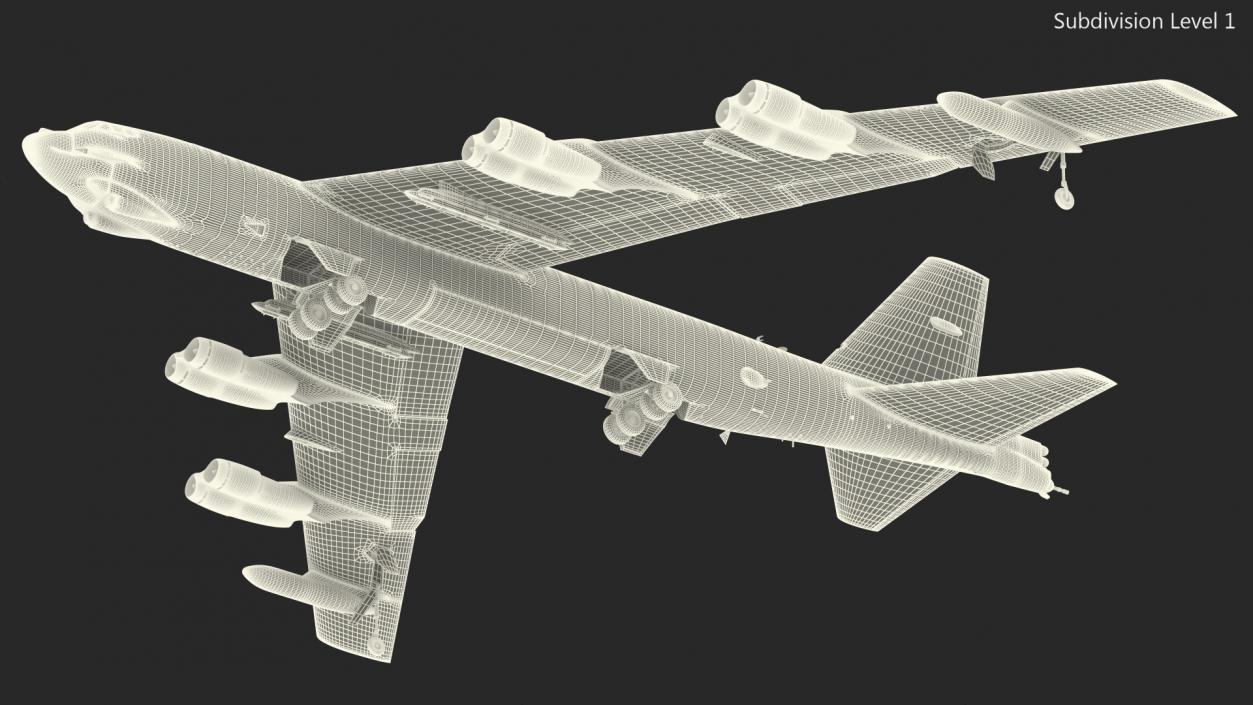 Boeing B52 Stratofortress Strategic Bomber 3D